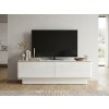 TV stolek ALVIN 135 cm, bílá/zlatá