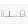 94630 elegantni tv stolek sole 120 cm dub sonoma na nozickach