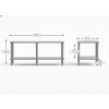 94639 3 tv stolek sole 90 cm dub sonoma