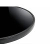 Praktický zahradní stůl ISLAND BLACK 60 cm, černý kulatý se sklem