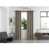 Stylový béžovohnědý závěs LOOM VELVET 140x250 cm do moderní domácnosti