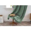 Stylový zelený závěs LOOM VELVET 140x250 cm s elegantním řasením