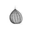 Černé závěsné křeslo KOKON bez stojanu na terasu i balkon