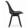 Stylová jídelní židle BALI MARK černá v minimalistickém designu