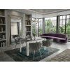 Trendy jídelní křeslo ORION VELVET světle šedé v moderním designu