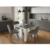 Trendy jídelní židle MANGO VELVET tmavě šedá v moderním designu
