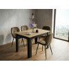 Trendy jídelní židle MANGO VELVET hnědá v moderním designu