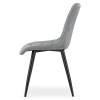 Designová jídelní židle SPLIT VELVET světle šedá s elegantním prošíváním