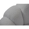 Otočné designové křeslo BLOOM s taburetem, šedá