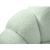 Otočné designové křeslo BLOOM s taburetem, světle zelená