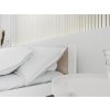 Kvalitní postel IKAROS 90x200 cm bílá/dub sonoma s pevným rámem