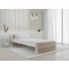 Moderní postel IKAROS 90x200 cm dub sonoma s bílým rámem