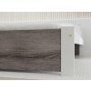 Designová postel IKAROS 90x200 cm bílá/dub lanýž do moderní ložnice