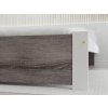 Designová postel IKAROS 120x200 cm bílá/dub lanýž do moderní ložnice