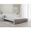 Iniverzální postel IKAROS 120x200 cm bílá/dub lanýž s elegantním designem