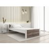 Postel IKAROS DOUBLE 90 x 200 cm bílá/dub lanýž v moderním stylu