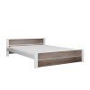 Elegantní postel IKAROS DOUBLE 120x200 cm bílá/dub lanýž s přírodním vzhledem