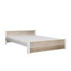 Praktická postel IKAROS DOUBLE 140x200 cm v bílé a dub sonoma