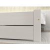 Stylová postel IKAROS DOUBLE 160 x 200 cm bílá s čistým designem