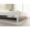 Elegantní postel IKAROS DOUBLE 160 x 200 cm bílá/dub sonoma s nízkou konstrukcí