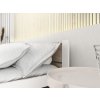 Moderní postel IKAROS DOUBLE 180 x 200 cm, bílá/dub sonoma s přírodním vzhledem