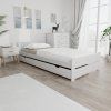 Postel IKAROS DOUBLE 90 x 200 cm bílá – čistý skandinávský styl