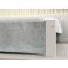 Designová postel IKAROS 90 x 200 cm beton/bílá s pevnou konstrukcí