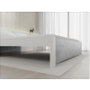 Designová postel IKAROS 120 x 200 cm beton/bílá s pevnou konstrukcí
