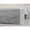 Elegantní postel IKAROS 120 x 200 cm beton/bílá pro pohodlný spánek