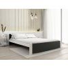 Moderní postel IKAROS 140 x 200 cm antracit/bílá pro elegantní ložnici