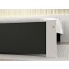 Stylová postel IKAROS 160 x 200 cm antracit/bílá pro dokonalý spánek