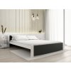 Moderní postel IKAROS 160 x 200 cm antracit/bílá pro elegantní ložnici