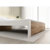 Designová postel IKAROS 140 x 200 cm dub artisan/bílá s pevnou konstrukcí