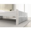 Postel IKAROS DOUBLE 90 x 200 cm, beton/bílá s minimalistickým designem