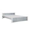 Stylová postel IKAROS DOUBLE 160x200 cm v industriálním stylu beton/bílá