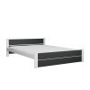 Stylová postel IKAROS DOUBLE 120x200 cm v kombinaci antracit a bílá