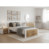 Postel IKAROS DOUBLE 90 x 200 cm, dub artisan/bílá