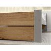 Stylová postel IKAROS DOUBLE 160 x 200 cm v dekoru dub artisan a šedá