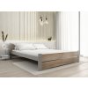 Moderní postel IKAROS DOUBLE 180 x 200 cm dub sonoma/šedá do ložnice