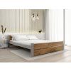 Moderní postel IKAROS DOUBLE 180 x 200 cm dub artisan/šedá do ložnice