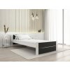 Postel IKAROS DOUBLE 80 x 200 cm, antracit/bílá