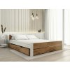 Velký úložný box pod postel 150 cm dub artisan s kolečky