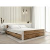 Praktický úložný box pod postel 200 cm dub artisan s kolečky