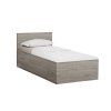 Stylová postel SOFIA 90 x 200 cm dub lanýž s přírodním dekorem