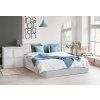 Designová postel SOFIA 180 x 200 cm bílá pro manželskou ložnici