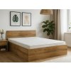 Prostorná postel SOFIA 120 x 200 cm dub artisan s přírodním dekorem