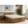 Elegantní postel SOFIA 180x200 dub artisan v rustikálním stylu