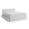 Minimalistická postel ELISA 120 x 200 cm bílá s čistým designem