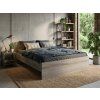 Elegantní postel ELISA 140 x 200 cm dub lanýž pro pohodlný spánek
