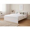 Elegantní postel ELISA 180 x 200 cm bílá pro pohodlný spánek